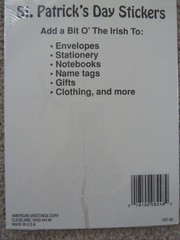 Vintage 80’s FOIL SHAMROCKS Stickers American Greetings St. Patrick’s Day IRISH