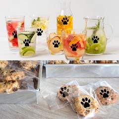 Paw Stickers, Clear Paw Prints Stickers, 500 Pcs 1 Inch Puppy Dog Paw Sticker…