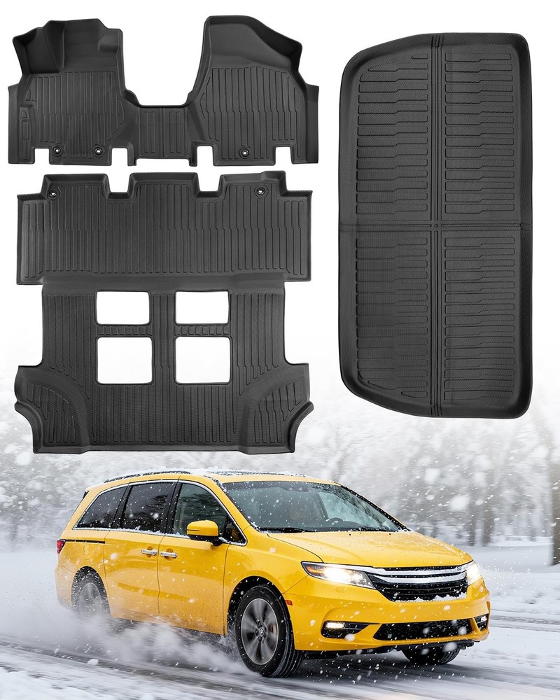DiffCar® for Honda Odyssey Floor Mats 2011 2012 2013 2014 2015 2016 2017 (F