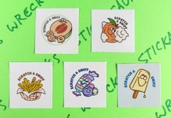 Everything Smells Retro 80’s Sticker Mod Scratch & Sniff Snack Foods You Choose