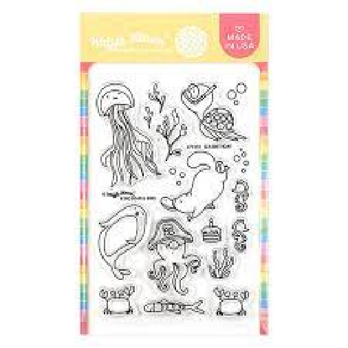 Waffle Flower Acrylic Stamp SEA BIRTHDAY