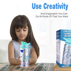 Christmas Stocking Stuffers for Kids, Decorate Your Own Water Bottle with Sti…