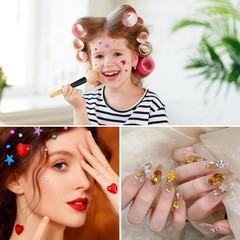 CCINEE 3921pcs Gems Stickers for Crafts, 16 Sheets Self Adhesive Multicolor