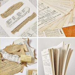 114 Pieces 2 Sets Junk Journal Pages Vintage Ephemera Pack Craft Paper Junk Jour