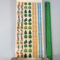 Vintage Sandy Lion Border Sticker Roll Lot of 30 Sheets Trees Books Water Nature