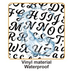 3040Pcs 20 Sheets Small Letter Number Stickers, 1/2inch Black (Writing Style)