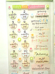 Creative Touch Stickers Lot Baby First Year & Sleepytime Layered 1 Sheet Ea