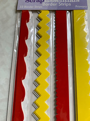 JO ANN SCRAP ESSENTIALS BORDERS MULTI-COLOR MULTI-SHAPE BORDERS 32 PCS #2A
