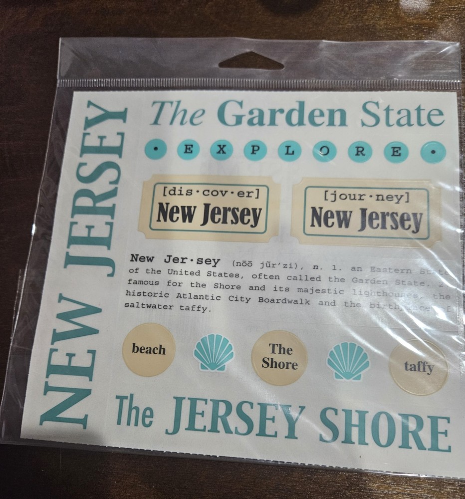 New Jersey-The Garden State Adventure Sticker by SRM Stickers