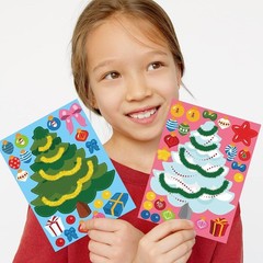 Engaging 48 Pcs Holiday Tree Stickers – Ideal for School Rewards and Crafts