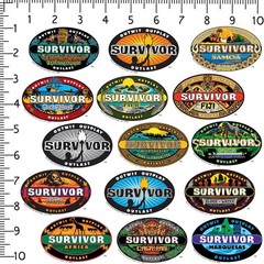 SURVIVOR VARIETY DIE CUT VINYL 50 CT STICKER PACK