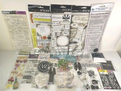 Lot of 17 Packs Jolee’s Boutique Scrapbooking Stickers Wedding Theme Bride Groom