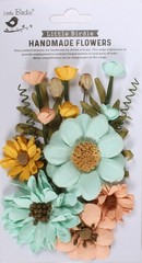 Little Birdie Heleen Paper Flowers 12/Pkg-Sunshine And Lemonade