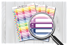 Food Label Planner Stickers for Diary Calendars, Journals and Scrapbooking