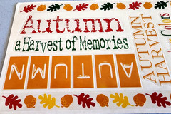 Autumn Harvest Clear Stickers 12″ Sheet Fall Scrapbooking Crafts Junk Journal