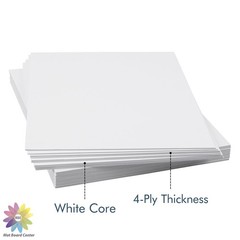 25 PCS 4×6 Inch Uncut Photo Mat Boards White Backing For Arts Frames Prints