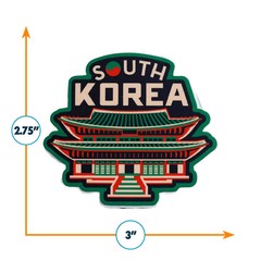 South Korea Weatherproof Vinyl Travel Sticker – Gift or Souvenir