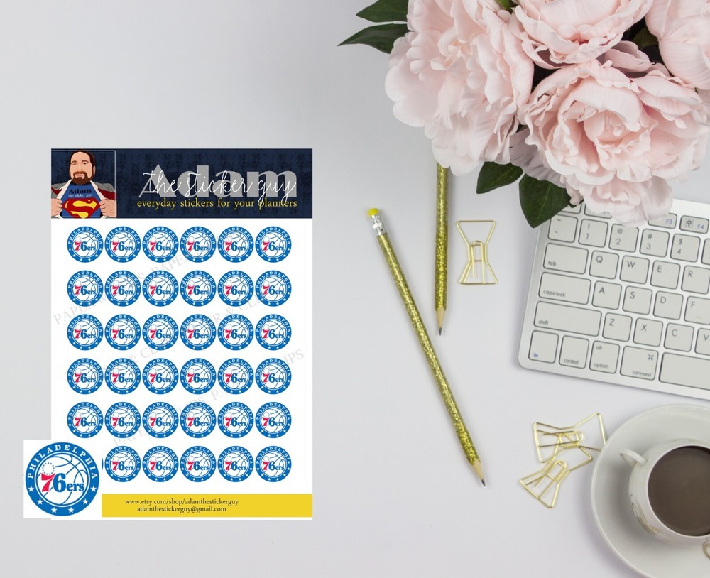 Philadelphia 76’ers Planner Stickers