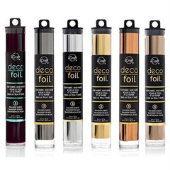 Deco Foil – Transfer Sheets – Black, Pewter, Silver, Gold, Rose Gold, and Copper