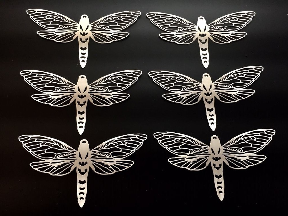 Tim Holtz Die Cuts * Perspective Moth * Set of Six * Black or White Cardstock