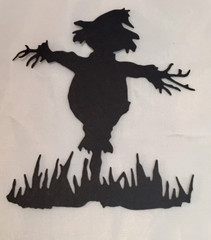 Tim Holtz Halloween Die Cuts * Scarecrow with Crows * Six Sets * Black Cardstock