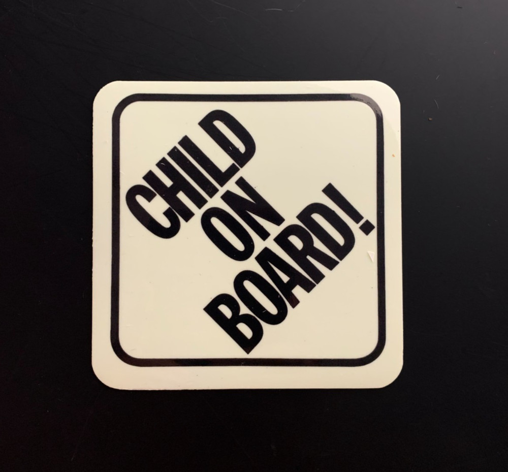 CHILD ON BOARD saftey Caution CAR Bumper STICKER DECAL Glow in the Dark