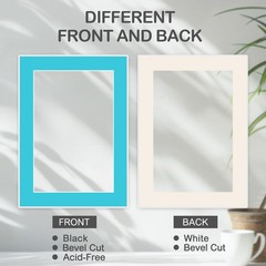 12×16 Picture Mats 15 Pack Mixed Colors for 8.5×11 Photos & Artworks