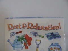 Sandylion Stickers REST & RELAXATION Travel & Hobbies 5.5″ X 12″