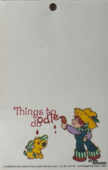 VINTAGE 80’S AMERICAN GREETINGS STRAWBERRY SHORTCAKE MEMO PAD 30 SHEETS