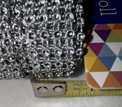(2) Scrapbook Craft Darice Bling on a Roll, 6.2 in by 3-Yard Each Silver
