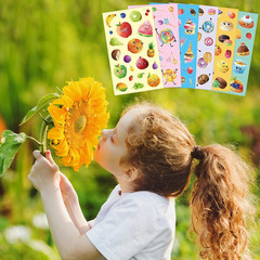 Scratch and Sniff Stickers 24 Sheets Smelly Scented Reward for Kids