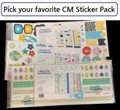 Creative Memories Sticker Pack Rare & Current 3/pk Scrapbook Craft Stamp Border