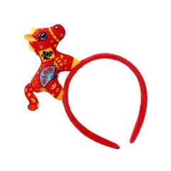 Plush Horse Headbands Festival Theme Event Hairband for Parent Kids Activity