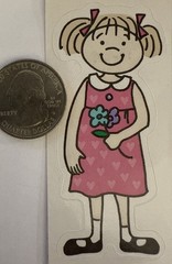 SHARE FRIENDSHIP Stickers(17pc) Girl•Cat•Handprint•Bows•Borders•Joy•Card Making•