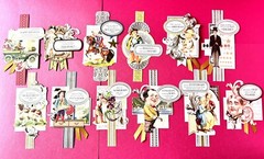 Anna Griffin Beaux Regards 12 PCS Collage Toppers + MORE ~ Over the Hill/Funny!