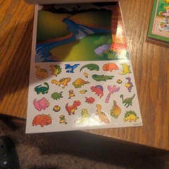 2 – 380 Vintage Twin Seven Sicker Game Books – FARMYARD & THE GREAT DINOSAURS