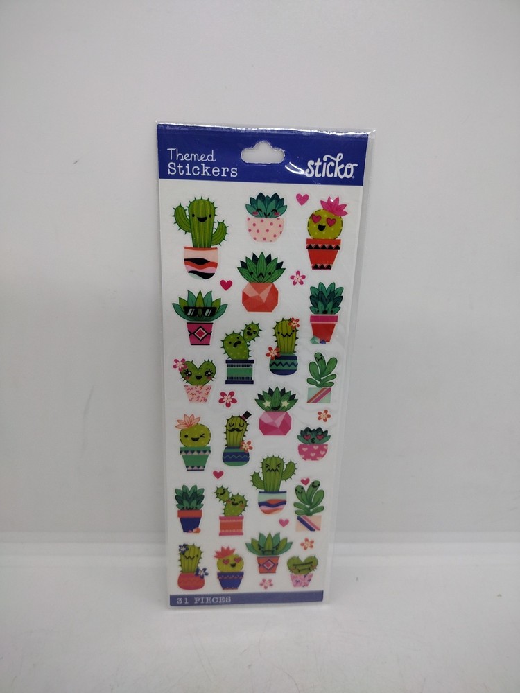 Cactus Stickers | Succulent Plant Stickers – 31 Asst Pcs (nm5238608)