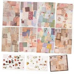 517 Pcs Vintage Scrapbook Paper,Scrapbook Supplies Vintage-517 Pcs