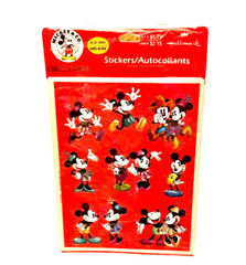 Mickey-Minnie Mouse Mickey & Co Stickers 4 Sheets Sealed ‘85 Hallmark-NEW