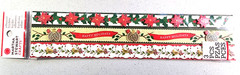Martha Stewart Christmas Woodland 3D Border Stickers Poinsettia Partridge
