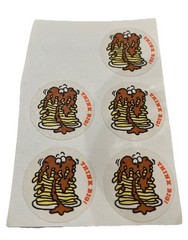 Vintage 80’s Scratch and Sniff Smell Mellow Smello Stickers Blueberry Pancake