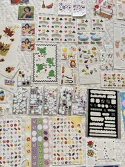 Huge Lot Of Various Vintage Scrapbooking Stickers Various Name Brands