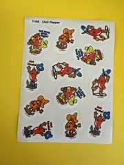 Vintage Trend Enterprises Scratch And Sniff Stinky Stickers Sheet 80’s