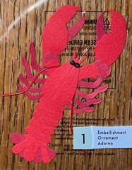 RARE Jolees LOBSTER Red Live marine crustacean Ocean Sea Fishing Maine Boston