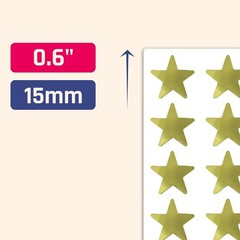 4000 Pack, Gold Foil Star Metallic Stickers, 0.6″ Diameter