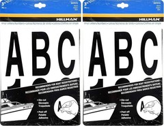 Self Adhesive Black Die Cut Letters and Numbers 3 Inch for Signage and Decor