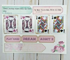 100 Pcs~Alice In Wonderland~Junk Journal Starter Kit~Scrapbooks~Planners~Crafts