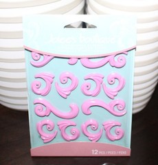 EK Success Jolee’s Dimensional Stickers Pink Flourishes T18