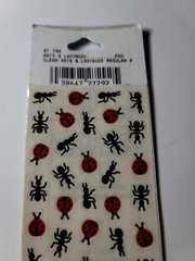 VTG FMI Frances Meyer 1 Sticker Sheet Garden Insects 2 sheets 739 Ants Ladybugs