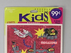 Vintage Ambassador Hallmark Megazord Power Rangers Sticker Pack Sealed NOS